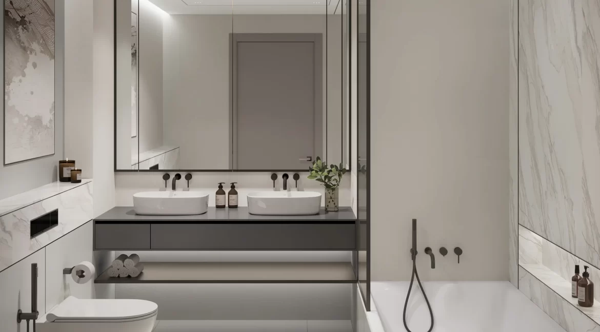Bathroom-scaled