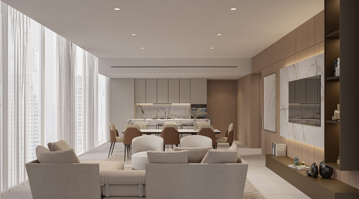 Seaside-3BHK-LivingKitchen
