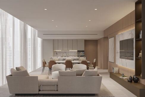 Seaside-3BHK-LivingKitchen